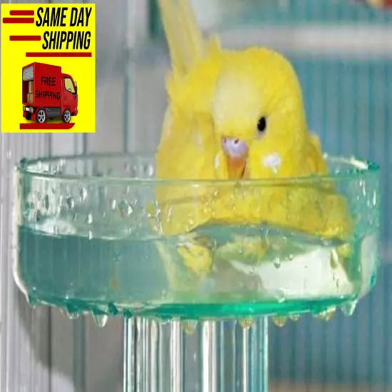 Lixit Quick Lock Bird Cage Bath for Lovebirds, Canaries, Finches, Parakeets, and