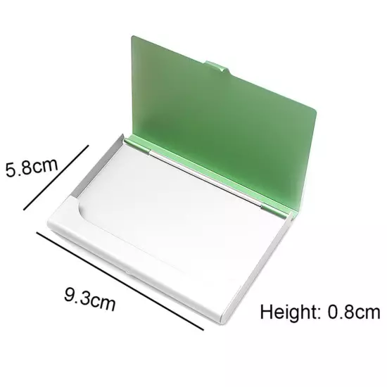 Stainless Pocket Business Card Holder Case ID Credit Name Box Steel Wallet•