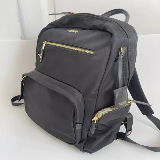 Tumi Voyageur Carson Backpack Black/Gold Hardware