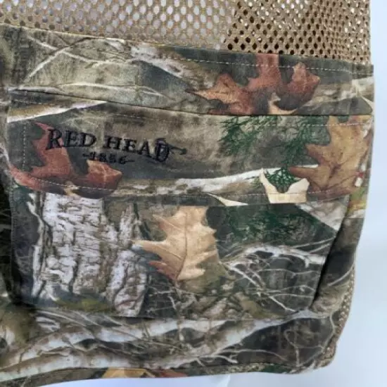 Vintage Redhead Camo Game Vest Dove Turkey Duck L Old School Camouflage