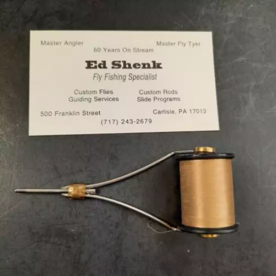 Frank Matarelli Regular Bent Fly Tying Bobbin Ed Shenk's Estate Card Letter