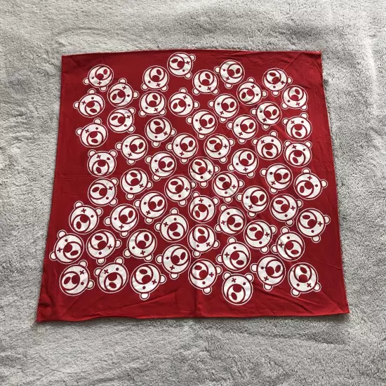 Vintage Red Blue Scholars Bear Bandana