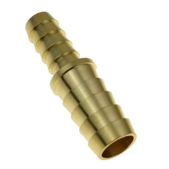  Brass Barb 1/2" to 3/8" Barbed Reducer Splicer Mender Adapter Fitting