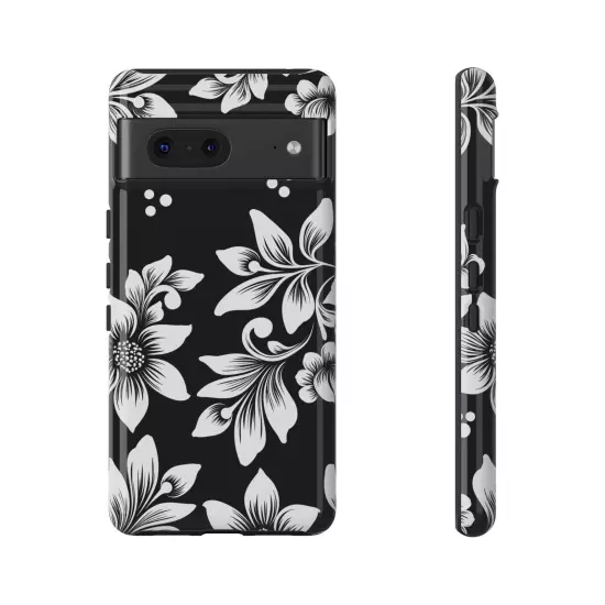 Black & White Floral Style - Tough Cases