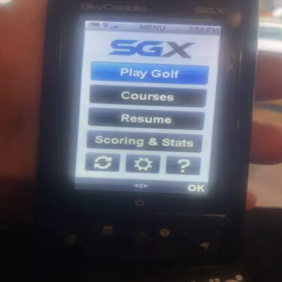 SkyCaddie SGX GPS Golf Course Rangefinder Sold As Is