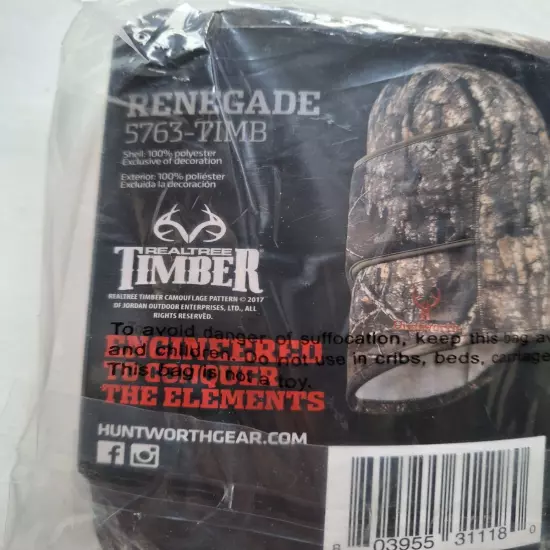 Huntworth Face mask Balaclava 4 n 1 Camo Renegade Cap Head Cover Realtree Timber