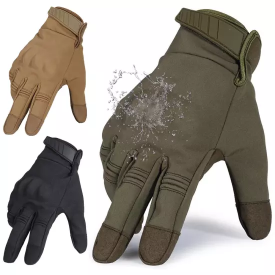 Tactical Touch Screen Full Finger Gloves for Men Airsoft Shooting Hunting Gloves