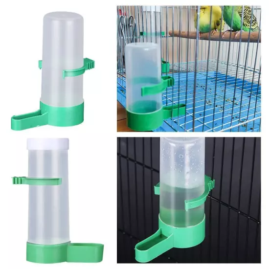 Bird Feeder Water Drinker Automatic Drinking Fountain Pet Parrot Cage P1D8