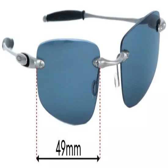 SFx Replacement Sunglass Lenses fits Oakley Why 3 - 49mm Wide