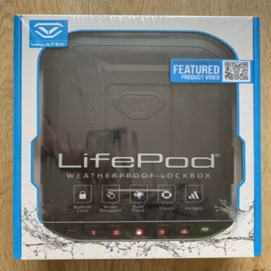 VAULTEK Lifepod Lockbox XLP10-BK TSA Compliant Sealed New in Box