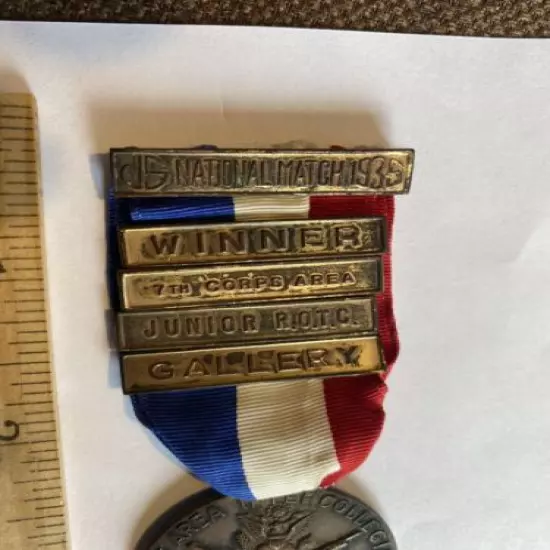 1935 US NATIONAL MATCHES MEDAL JUNIOR ROTC BRONZE OR BRASS MEDAL