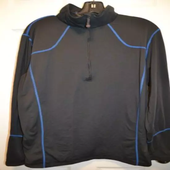 Terramar Sports Men's TXO 2.0 Half Zip ATHLETIC LS SHIRT FAST wicking drying XL