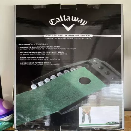 Callaway Indoor Electric Ball Return Putting Mat System