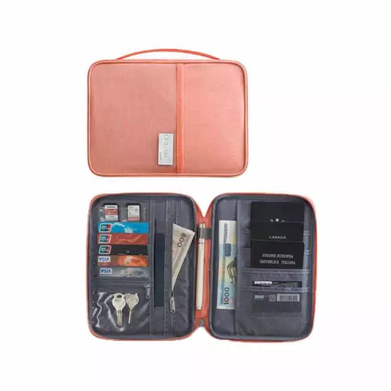 Multi-functional waterproof passport holder travel document wallet RFID bag