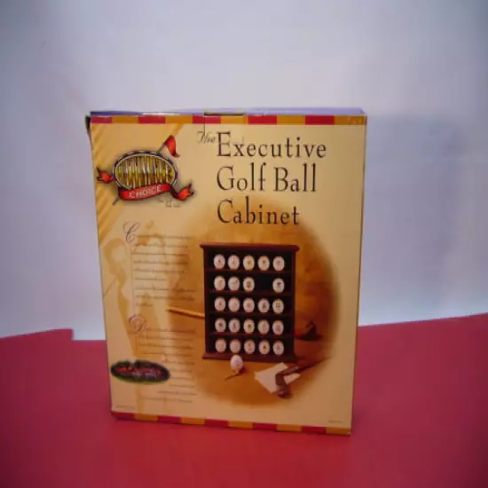 Ultimate Choice Executive Golf Ball Cabinet 25 Balls display New open box