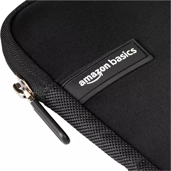 11.6-Inch Laptop Sleeve, Protective Case with Zipper - Black