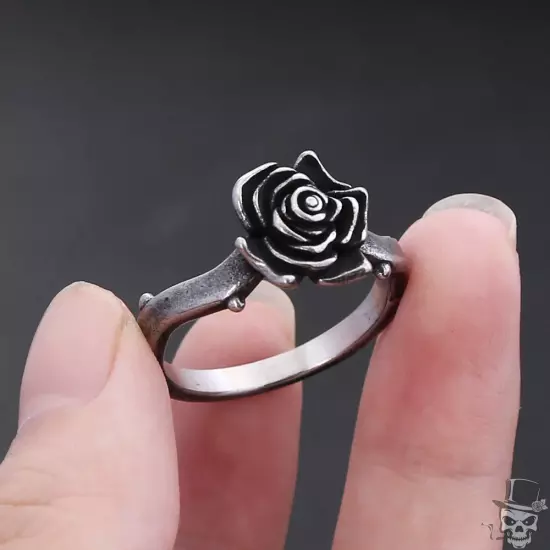 Sculpt Rings™ Rose Flower Ring | 316L Stainless Steel Punk Jewelry