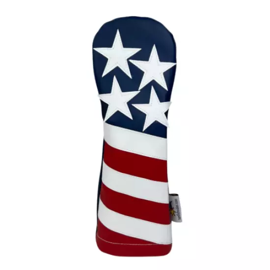 Sunfish Liberty Leather golf headcover set - DR, FW, HB - USA American flag !