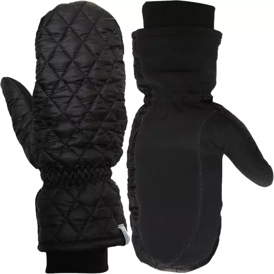 TrailHeads Touchscreen Quilted Running Mittens for Women | Insulated Small 