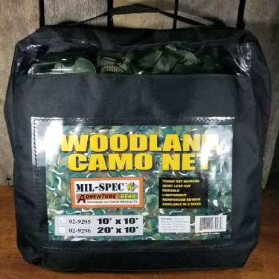 Voodoo Tactical Milspec Leafcut Netting Woodland Camo 029295005000