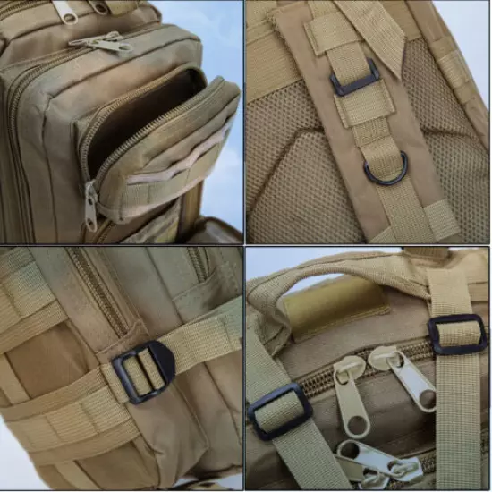 Tactical Shoulder Molle Backpack Army Molle Bug Out Bag Outdoors Hiking Camping