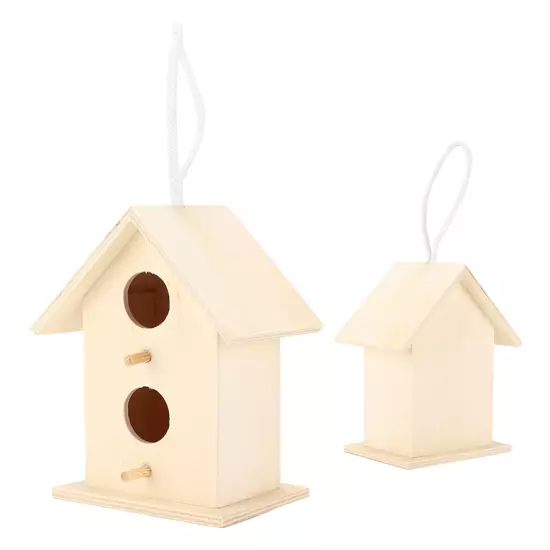 Innovative Wooden Birdhouse Natural And Safe DIY Wooden Small Birdhouse