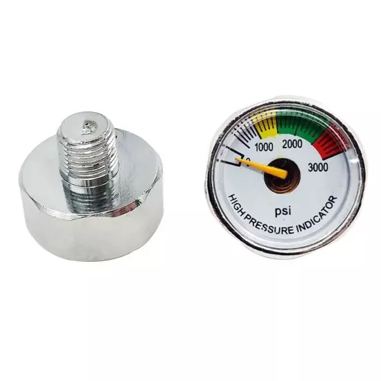 Paintball PCP Air Rifle Micro Pressure Gauge Manometre Manometer 1/8" NPT 21-22g