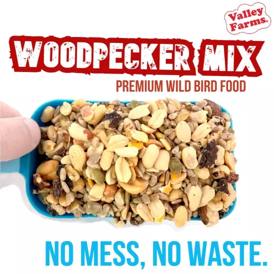 Woodpecker Mix - w/Sunflower Hearts No Mess No Waste Wild