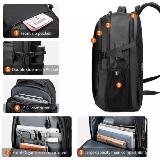 ARCTIC HUNTER Multi Waterproof Men Laptop Business Backpack school Travel bag