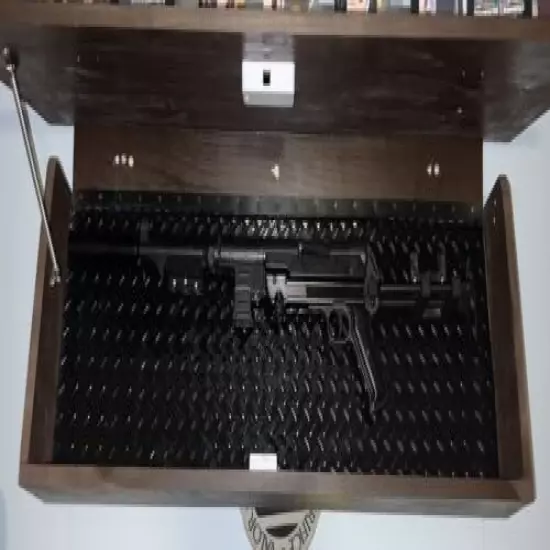 Custom 3D Printed Barrel And Stock Clip On Rack For MP-40