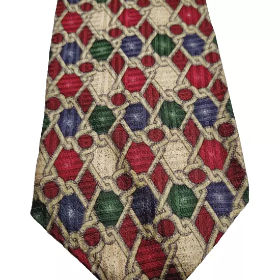 Cervino Alta Moda Colorful Rope Knot Design All Business Handsome SILK Necktie