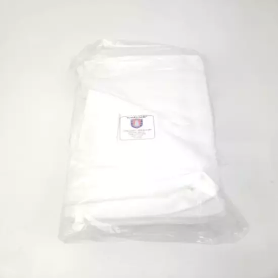 12 Towel Hub White 16x26 Tri Fold Velour Golf Towels 16” X 26”