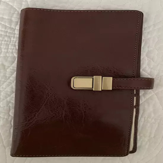 RED ENVELOPE Brown Leather Passport / Credit Card / ID Travel Wallet / Organizer