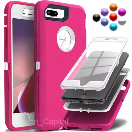 For iPhone 6 7 8 Plus SE 2 3 Protective Shockproof Cover Case + Screen Protector