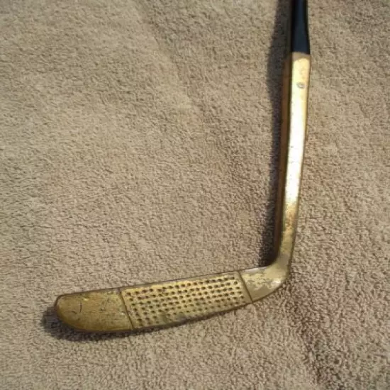 VINTAGE H&B POWER BILT PUTTER BRASS MODEL JB 2 JOHN BERNARDI ALL ORIGINAL 