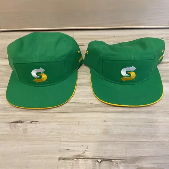 Subway Green Hat Snapback Hat SUBWAY Hat Brand New Official SET OF 2