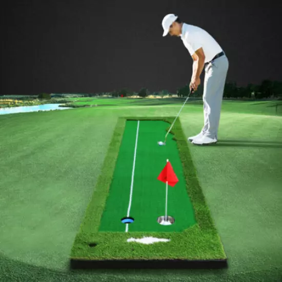 TECHTONGDA Golf Putting Green Indoor/ Outdoor Practice Training Mat 2.5ft*9.8 ft