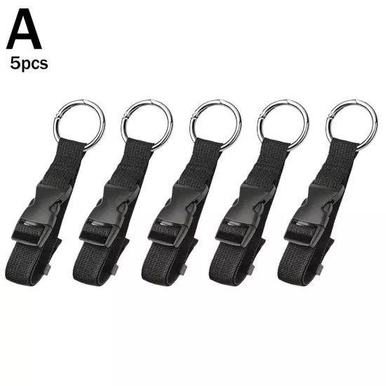 Luggage Strap Coat Holder Gripper Backpack Circle Hook Adjustable Belt Travel~