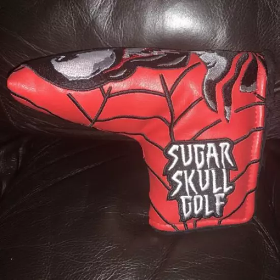 Sugar Skull Golf Venom Spiderman Red Putter HeadCover Fits Scotty Cameron,Ping