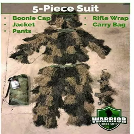 Arcturus Warrior Ghillie Suit - Military with Kids, Woodland 