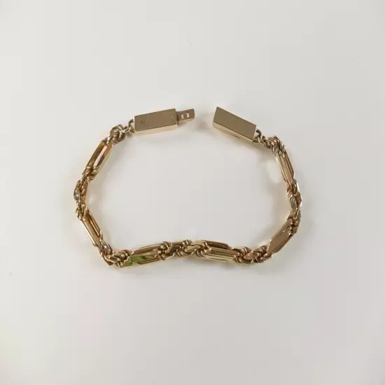 BOTTEGA VENETA Ripple gold plated silver bracelet Medium authentic designer NWT