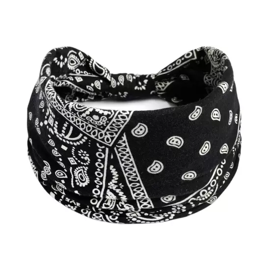 BOHO Wide Women Stretch Headband Turban Sport Yoga Knotted Hair Band Head Wrap N