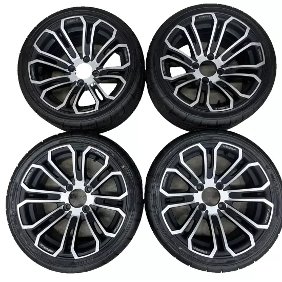 Set Of 4 205/35/14 Kenda Golf Cart Wheels And Tires (Read Description)