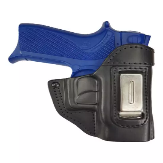 IWB 5 Leather Holster fits Smith & Wesson 6906 black VlaMiTex