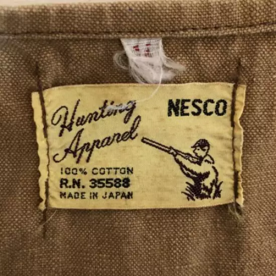 VINTAGE Hunting Vest Nesco hunting apparel Vest