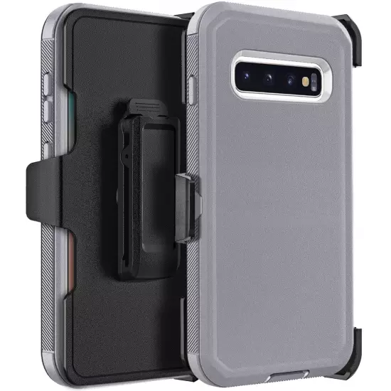 For Samsung Galaxy S10/S10+/S10e Heavy Duty Shockproof Case Cover + Belt Clip