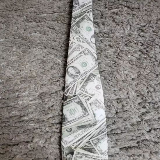 Vintage Ralph Marlin U.S Money Necktie Tie