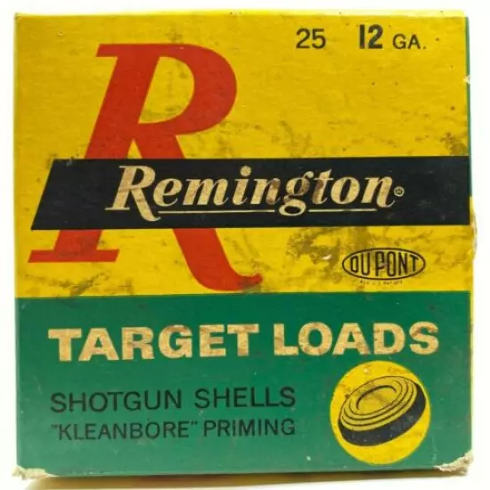 1950's Remington Target Loads 12 Ga EMPTY Ammo Box 5518-N