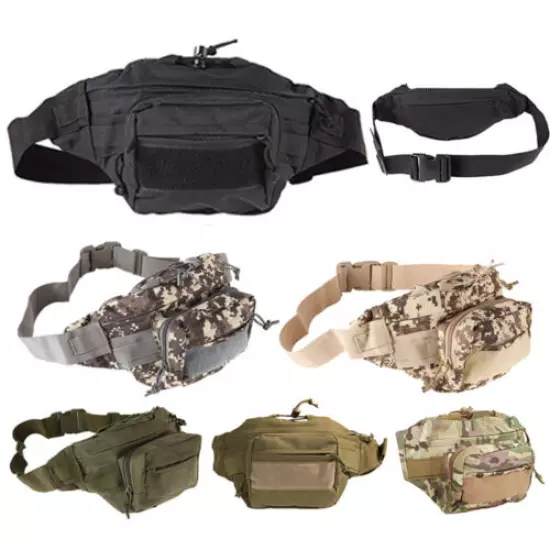 Military Outdoor Waist Fanny Pack Bum Belt Bag Pouch Tactical Hip Purse Backpack