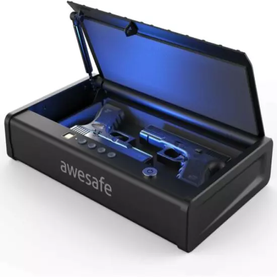 awesafe Gun Safe with Fingerprint Identification and Biometric Lock